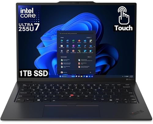 Lenovo ThinkPad X1 Carbon Gen 13 Touchscreen 14 Copilot+ PC Ultrabook - Intel Core Ultra 7 255U - 32 GB - 1 TB SSD - English Keyboard - Black Paint - Intel Chip - 1920 x 1200 - Windows 11 Pro