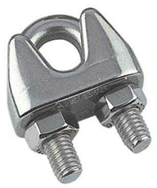 HAMBURGER TAUWERK-FABRIK EST. 1901 Bügelseilklemme Drahtseilklemme Edelstahl V4A INOX Drahtseil Seilklemme Klemme 10mm - 10 Stück