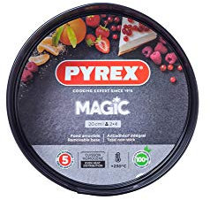 Pyrex Magic Molde para Horno, Negro, 20 cm