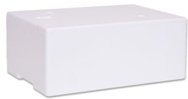 Cassa Termica in POLISTIROLO da 10 LT- da 5 kg con coperchio - Scatola Termica - Box Contenitore Termico per Trasporto Alimenti (38,5x27x16cm - 10L volume) Riutilizzabile