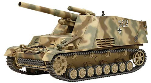 TAMIYA 35367 - 1:35 Deutsche Panzer-Haubitze Hummel (3)Sp.Prod., Modellbau, Plastik Bausatz, Basteln, Hobby, Kleben, Plastikbausatz, Ockerfarben
