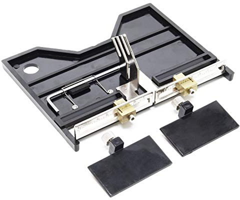 Wiltec Nutenschneideschlitten für Styroporschneider groß mit Skala, für Nuten in Styropor & anderen Dämmstoffen mit einstellbarer Nutbreite für Heißschneider