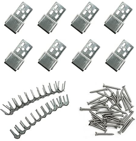 JJWNMLL 8 Stück Sofa Feder Clips Federklammen Sofa Feder Reparatur Set für Sofa, Couch und Stuhl, Polstermöbel, Reparatur Ersatz mit Polster, Sofa-Draht, Nägel