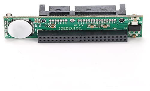 ciciglow Tarjeta Adaptadora IDE a SATA, Disco Duro IDE de 2,5 Pulgadas Y 44 Pines Hembra a Módulo Convertidor SATa Macho de 7 + 15 Pines Compatible con ATa 66/100/133 para Tarjeta de Unidad Portátil