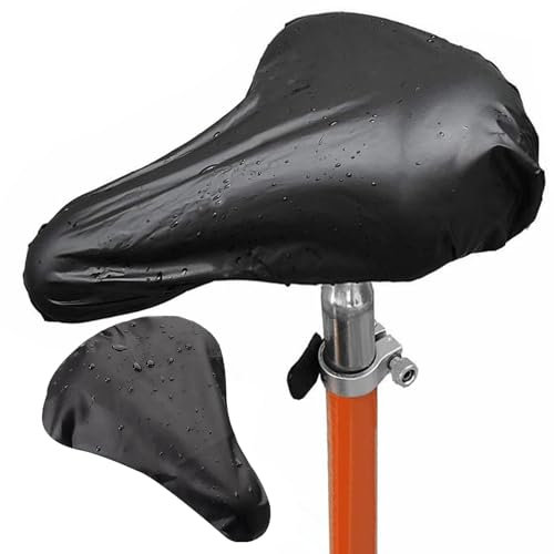O5O2 1pc sattelschutz wasserdicht Fahrrad,fahrradsattel überzug,sattelbezug Fahrrad,gelsattel Damen überzug,sattelschutz wasserdicht,leicht zu tragen und passend für meisten fahrräder(Schwarz,klein)