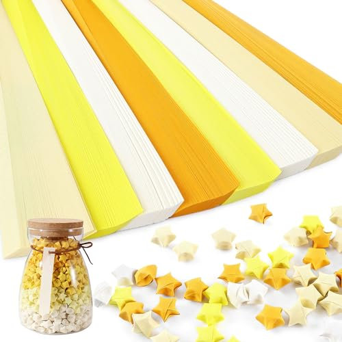 Origami Stern 1080stk Papierstreifen Umweltfreundlich Origami Sterne Papier Säurefrei DIY Handwerk Sterne Origamipapier 21.7x1cm Keinen Unangenehmen Geruch für Party Dekoration Handgefertigt