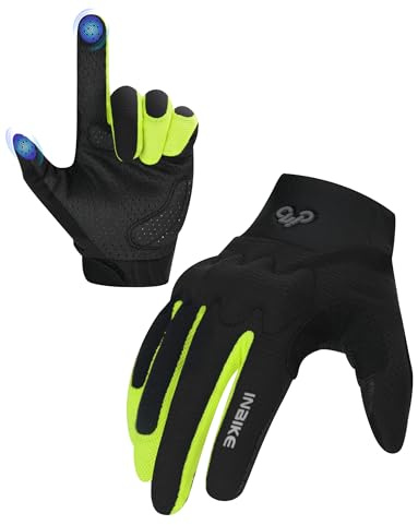 INBIKE Guanti MTB Guanti Ciclismo Guanti Tattici Touchscreen Traspirante Guanti Sportivo per Bici BMX ATV Arrampicata Uomo e Donna IHC539 Nero XL