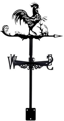 Girouette décorative en forme de coq en fer pour jardin, jardin, tonnelle en acier inoxydable