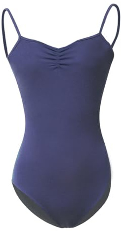 ROYAL SMEELA Kvinnor svarta trikåer ärmlös trikåväst toppar rem Cami dam trikåer för dans strappy dance bodysuit dans body linne balett trikåer dans balett trikåer vuxen trikåer .., marinblå, S