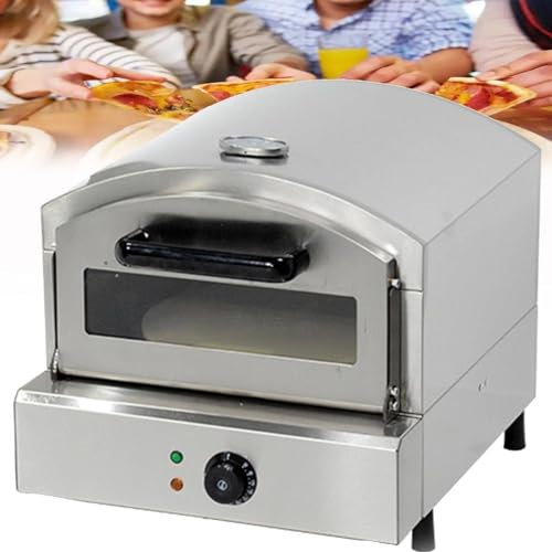 Forno per pizza da appoggio, in acciaio inox, riscaldamento uniforme a 360°, resistente alle alte temperature e alla corrosione, ideale per casa e ristoranti