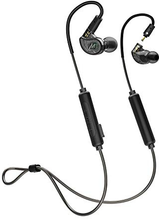 MEE audio - M6 PRO 2nd Generation Musicians’ in-Ear Monitors Wired + Wireless Combo Pack: Includes Stereo audio Cable and Bluetooth audio Adapter (Black)
