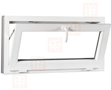 Kunststofffenster | 80x50 cm (800x500 mm) | weiß | Kipp-Fenster