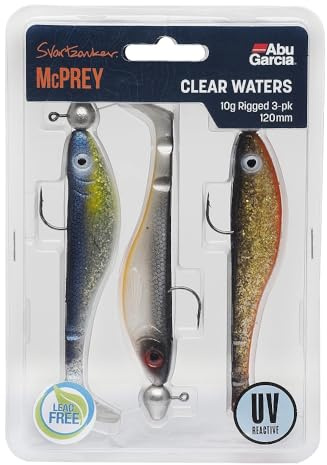 Abu Garcia Svartzonker McPrey vormontierte Gummiköder mit Jigkopf - Raubfischangeln auf Hecht, Zander, Barsch, Clear Waters