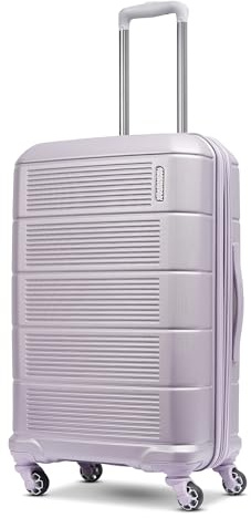 American Tourister Stratum 2.0 Expandable Hardside Luggage with Spinner Wheels, Purple Haze, Carry-on