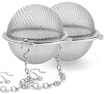 Oikabio 2 unids práctica bola de té, filtro infusor de especias de té
