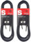 Stagg Hochwertiges Instrumentenkabel Klinke auf Klinke 3 Meter (Packung mit 2)