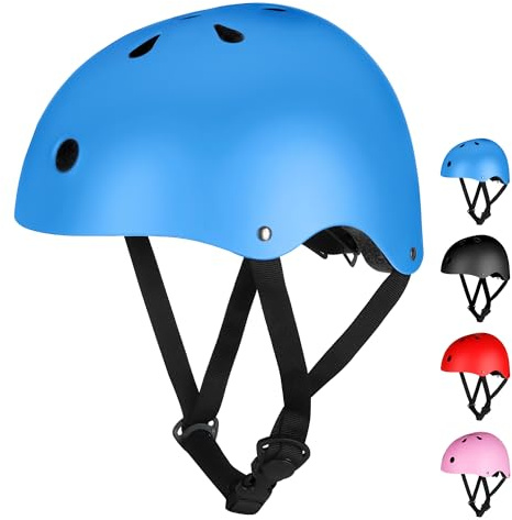 tadpole Kids Helmet, Kids Bike Helmet Age 3-13, Adjustable Helmet 50-54cm