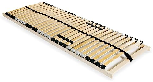 Cozynest Elektrisch Verstellbar im Kopf- und Fußbereich Motorrahmen Lattenrahmen Bettauflage Bettrost Lattenrost mit 28 Latten 7 Zonen 90x200 cm Fest