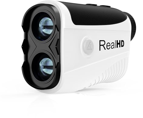 Real HD Golf Rangefinder with Slope, 1,200 Yards Range Finder Golf, 7X Magnification with Magnet, Flag Lock Vibration, Rechargeable Laser Rangefinder for Hunting
