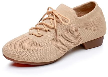 Rosefinch Zapatos de Baile de Jazz de Mujer de Punto Yoga Ballet Latino Zapatos de práctica de Baile Moderno