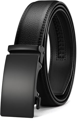 CHAOREN Cintura Da Uomo In Pelle, Cintura Automatica, Senza Fori, Larghezza 35 mm, Misura Personalizzata