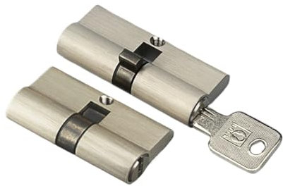 Bombines de Alta Seguridad,Bombillo Cerradura 2 cerraduras con 8 las mismas teclas de largo 70 mm altura 29 mm Cilindro de bloqueo ambos lados para la cerradura de la puerta de dormitorio interior