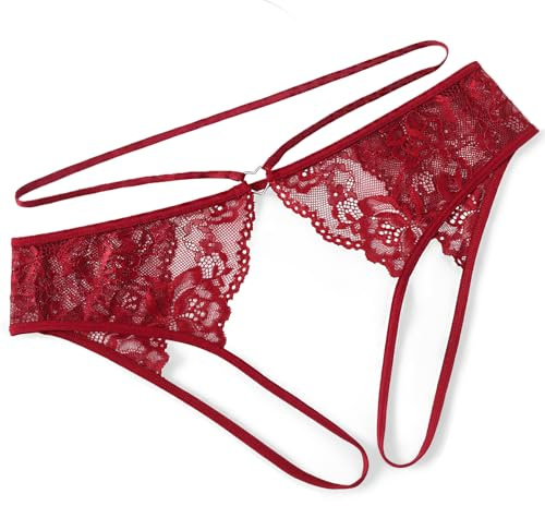 Avidlove Womens Lace Panties Briefs Thongs G-String Underwear 1 Pack