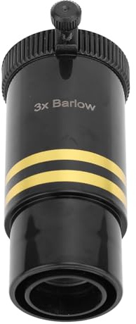 CFTGIW Telescopio Barlow Lente 1,25 Pulgadas 3X Acromático Multicapa con Tapa a Prueba de Polvo Lente Barlow para Accesorios para Imágenes También para Nitidez Aumento No Tiene Aumento
