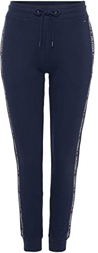 Tommy Hilfiger Donna Pantaloni da Jogging Sweatpants Lunghi, Blu (Navy Blazer), XS