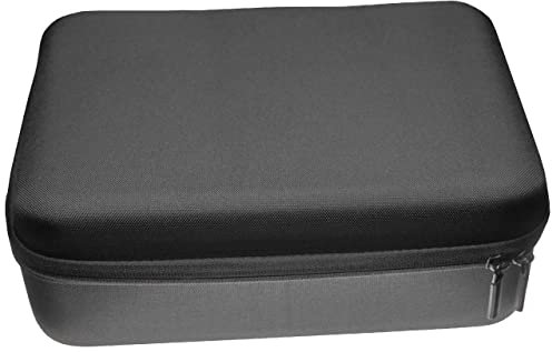 vhbw Tasche kompatibel mit Sony PlayStation Classic (2018) Spielekonsole, Controller - Schutzhülle, Tragetasche mit Gummi-Tragegriff, schwarz