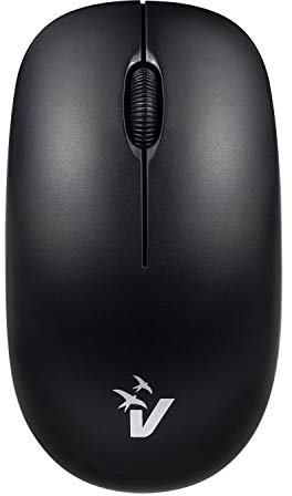 VulTech MW-07 Mouse Wireless Ottico 1600 DPI Senza Fili, 2.4GHz con 3 Tasti + Rotella per lo Scroll, ambidestro, per Notebook/PC/Laptop/Computer/MacBook, Nero