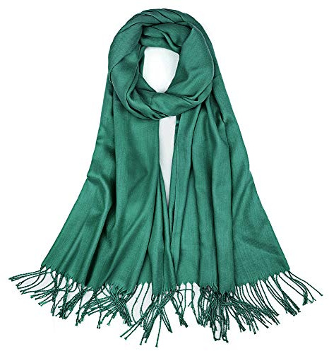 YFZYT Sciarpa Donna Sciarpa Autunno Inverno, Unisex Donna Morbida sciarpa di cashmere, Tinta Unita Grande Sciarpa Caldo Scialle con Nappa (Molti Colori)