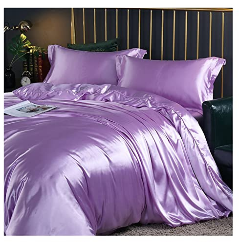 SYT-MD Sabanas Juego de Ropa de Cama con sábanas Consejo de Ropa de Cama de satén de Seda de Morera (Color : 36 EU, Size : B180x200cm 4 pcs Set)