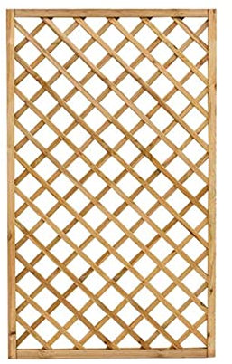 MONDO VIRO un mondo a casa tua Panneau Rectangulaire Grillé en Bois de Pin Imprégné - Le Complément Mobilier Modulaire pour Intérieur et Extérieur (120 x 180 cm) Vert MVPANN