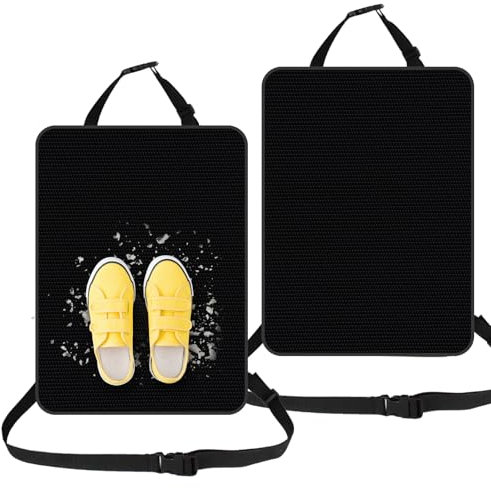 Bosmsaslad 2 Pcs Proteggi Sedile Auto Bambini Posteriore, Protezione Sedili Auto, Copri Schienale Sedile Posteriore, Impermeabile Antisporco 600D Oxford Backseat Copri Cars per Schienale
