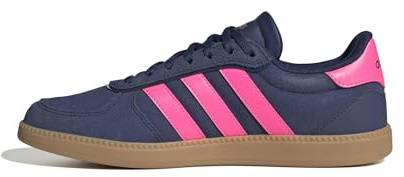Adidas Femme BREAKNET Sleek Shoes, Dark Blue/Lucid Pink/Gold met., 44 EU