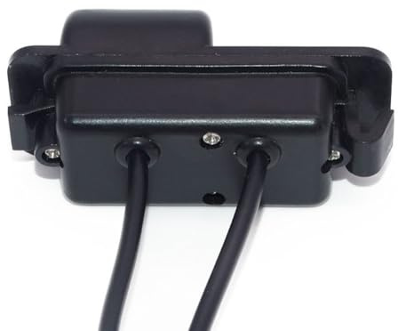 Emiif Cámara de marcha atrás para Ford Focus, Fiesta, Galaxy, C-Max, Ecosport, para Kuga, para Mondeo, S-MAX, Transit Custom, 170° View, IP66 impermeable, soporte de luz de matrícula