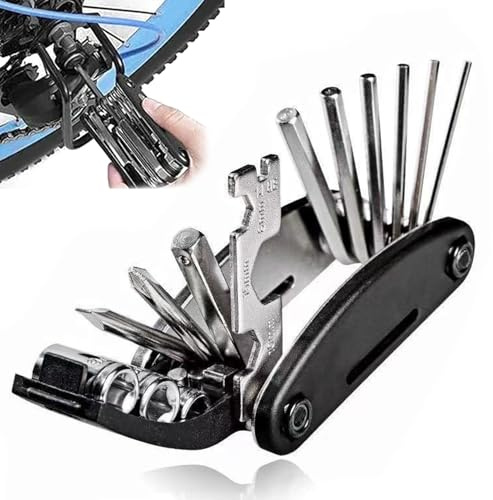 Trousse D'outils Pour Vélo | Clé Multifonctions 16 En 1 Pour Maintenance - Kit d'Outils pour VTT,Automobile Véhicule Voiture Maison Cyclisme Route Montagne Usine Atelier Mécanique