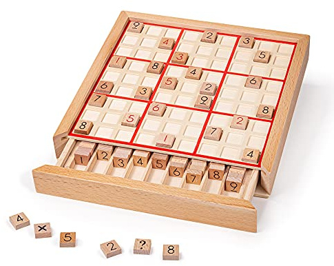Bigjigs Toys Wooden Sudoku Game - Educational Number Toy