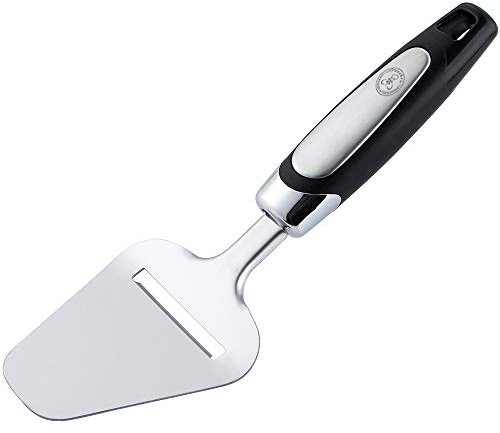 Starchef Cheese Butter Slicer Scraper Server,Sharp Blade,Anti-Slip Handle,Stainless Steel,Black