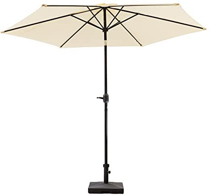 MaxxGarden Parasol de Jardin Extérieur Parasol 300 cm - Inclinable - avec Cadre en Aluminium - Protection Solaire - pour Jardin Terrasse Patio Piscine Plage - sans Pied