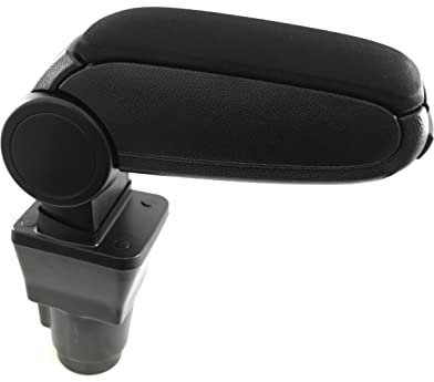 Armrest Arm Rest Centre Console Compatible with Dacia Duster II 2 HM 2018-2021 SUV Specific Model Fit Storage Box Organizer with Base Black Textile