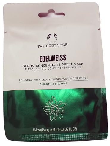 The Body Shop Serum Concentrate Sheet Mask - EDELWEISS Smooth & Protect 1 Mask