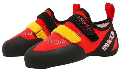 Leichtrit Climbing Shoes Mixte,Chausson Descalade Respirantes,Chaussures d'escalade Sportive,Chaussons d'escalade Ados,AntidéRapantes,Offrent Un Amorti,AdaptéEs Aux Adolescents Et Aux Enfants