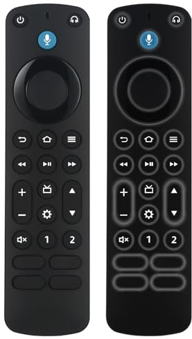 OROSAUR Voice Remote Pro with Backlit Button, Replacement for Fire Smart-TV-Stick, TV Cube, Compatible with Insignia/Toshiba/Omni/Pioneer Fire Smart TVs, with Remote Finder, Tv Controls