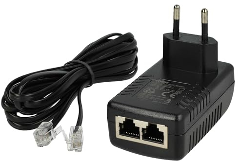 vhbw Netzteil kompatibel mit Siemens Unify OpenScape Desk Phone IP Festnetz-Telefon, Haustelefon - 300 cm