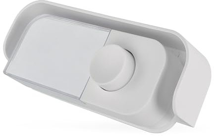 EMOS - Pulsante campanello per campanello a 2 fili - classico pulsante campanello con targhetta nome - pulsante bianco compatibile con gong porta P57101, P57102 - cablato, max. 24 V DC