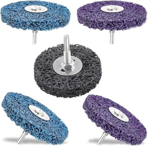 5 discos CSD de 100 mm, CBS, disco de limpieza grueso, discos abrasivos CBS para amoladora angular de pintura, soldaduras de óxido, limpieza y eliminación