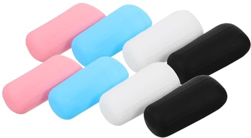 iplusmile 8 pièces Manchons de Protection Élastiques Silicone pour Bouteilles de Voyage Lot de Anti-fuite Compatibles Flacons Shampooing Lotion Gel Réutilisables et Adaptés Toilette Voyage