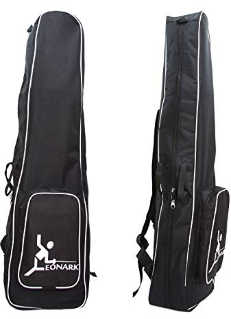 LEONARK Fencing Bag for Epee Saber and Foil - Portable Backpack for Fencing Sword Suit and Mask - Storage Bag for Both Adult and Child Fencers (Black A)